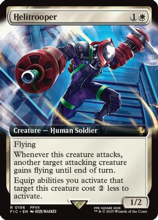 Helitrooper (Extended Art) (FIC-106) [Commander: FINAL FANTASY] Foil