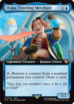 O'aka, Traveling Merchant (Extended Art) (FIC-144) [Commander: FINAL FANTASY]