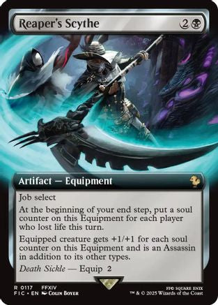 Reaper's Scythe (Extended Art) (FIC-117) [Commander: FINAL FANTASY]