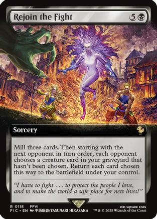Rejoin the Fight (Extended Art) (FIC-118) [Commander: FINAL FANTASY] Foil