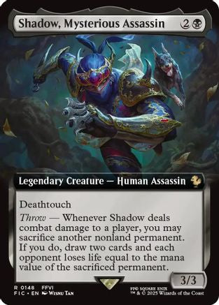 Shadow, Mysterious Assassin (Extended Art) (FIC-148) [Commander: FINAL FANTASY]