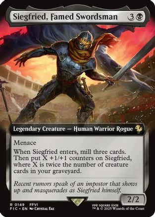 Siegfried, Famed Swordsman (Extended Art) (FIC-149) [Commander: FINAL FANTASY] Foil