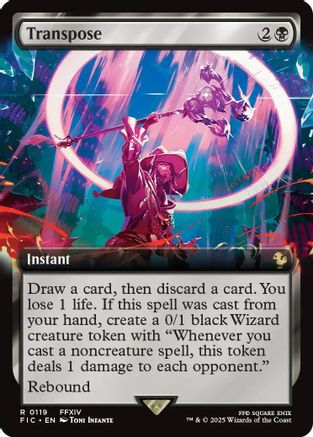 Transpose (Extended Art) (FIC-119) [Commander: FINAL FANTASY] Foil