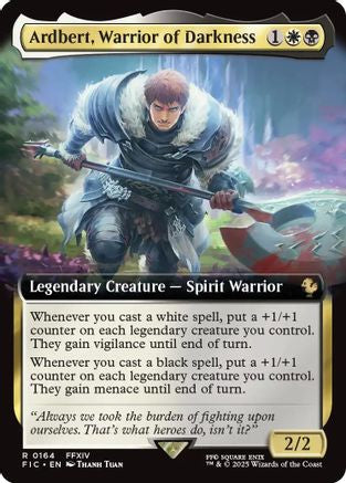 Ardbert, Warrior of Darkness (Extended Art) (FIC-164) [Commander: FINAL FANTASY]