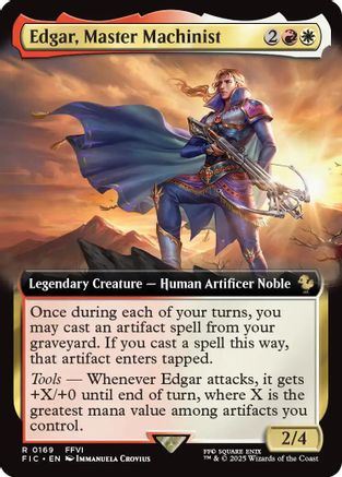Edgar, Master Machinist (Extended Art) (FIC-169) [Commander: FINAL FANTASY]