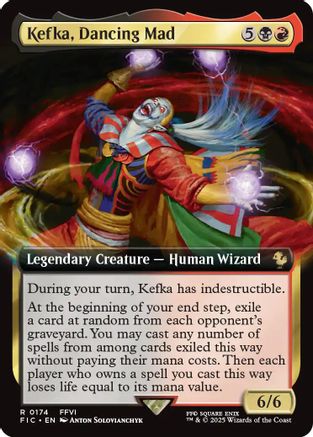 Kefka, Dancing Mad (Extended Art) (FIC-174) [Commander: FINAL FANTASY]