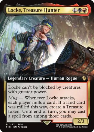 Locke, Treasure Hunter (Extended Art) (FIC-177) [Commander: FINAL FANTASY]