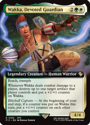 Wakka, Devoted Guardian (Extended Art) (FIC-190) [Commander: FINAL FANTASY] Foil