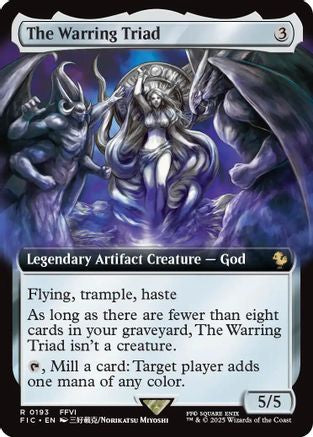 The Warring Triad (Extended Art) (FIC-193) [Commander: FINAL FANTASY] Foil