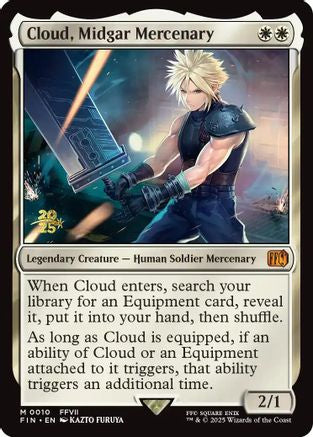 Cloud, Midgar Mercenary (PRE-010) [Prerelease Cards] Foil