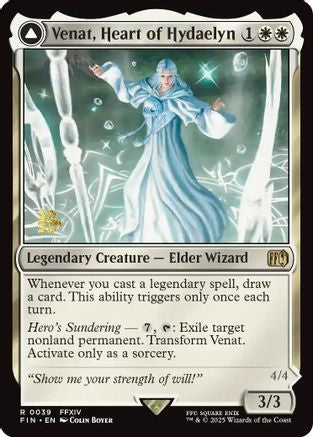 Venat, Heart of Hydaelyn // Hydaelyn, the Mothercrystal (PRE-039) [Prerelease Cards] Foil