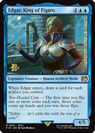 Edgar, King of Figaro (PRE-051) [Prerelease Cards] Foil