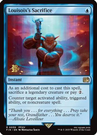 Louisoix's Sacrifice (PRE-059) [Prerelease Cards] Foil
