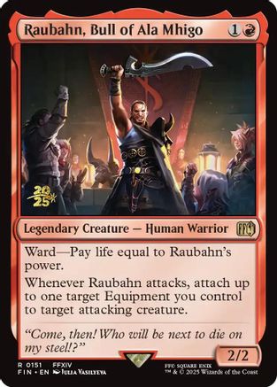 Raubahn, Bull of Ala Mhigo (PRE-151) [Prerelease Cards] Foil