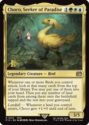 Choco, Seeker of Paradise (PRE-215) [Prerelease Cards] Foil