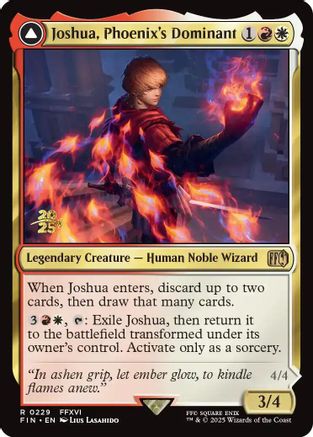 Joshua, Phoenix's Dominant // Phoenix, Warden of Fire (PRE-229) [Prerelease Cards] Foil