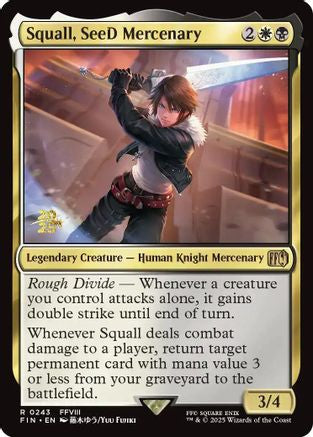 Squall, SeeD Mercenary (PRE-243) [Prerelease Cards] Foil