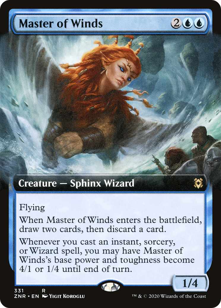 Master of Winds (ZNR-331) [Zendikar Rising]: (Extended Art) Foil