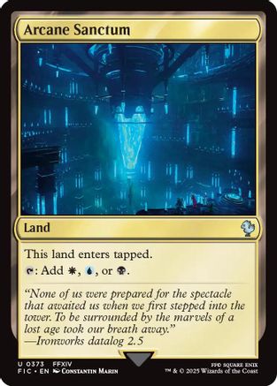 Arcane Sanctum (Surge Foil) (FIC-373) [Commander: FINAL FANTASY] Foil