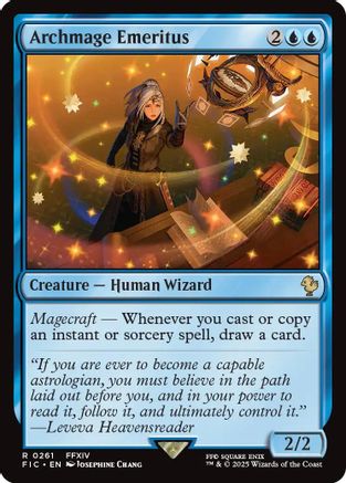 Archmage Emeritus (Surge Foil) (FIC-261) [Commander: FINAL FANTASY] Foil