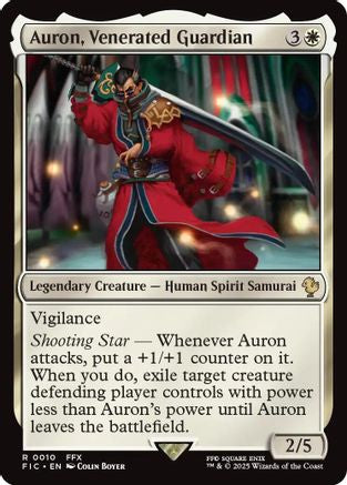 Auron, Venerated Guardian (Surge Foil) (FIC-010) [Commander: FINAL FANTASY] Foil