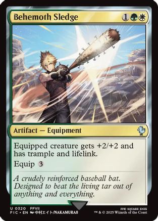 Behemoth Sledge (Surge Foil) (FIC-320) [Commander: FINAL FANTASY] Foil