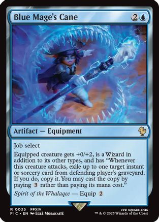 Blue Mage's Cane (Surge Foil) (FIC-035) [Commander: FINAL FANTASY] Foil