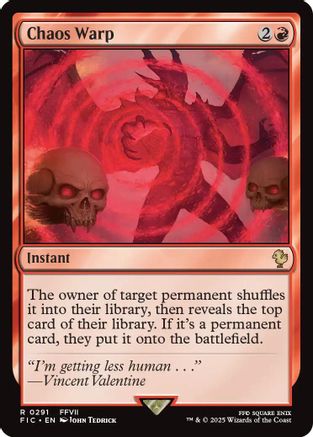Chaos Warp (Surge Foil) (FIC-291) [Commander: FINAL FANTASY] Foil