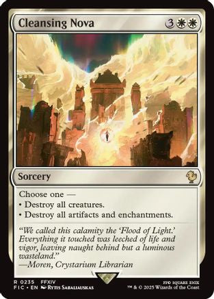 Cleansing Nova (Surge Foil) (FIC-235) [Commander: FINAL FANTASY] Foil