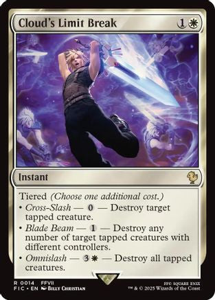Cloud's Limit Break (Surge Foil) (FIC-014) [Commander: FINAL FANTASY] Foil