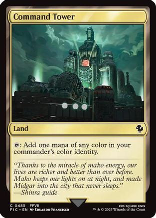 Command Tower (0485) (Surge Foil) (FIC-485) [Commander: FINAL FANTASY] Foil