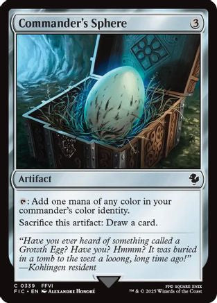 Commander's Sphere (Surge Foil) (FIC-339) [Commander: FINAL FANTASY] Foil