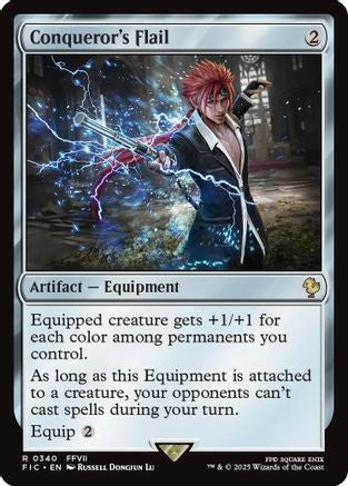 Conqueror's Flail (Surge Foil) (FIC-340) [Commander: FINAL FANTASY] Foil