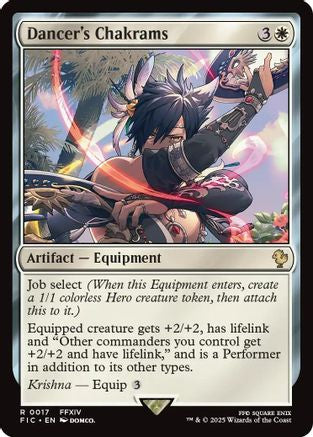Dancer's Chakrams (Surge Foil) (FIC-017) [Commander: FINAL FANTASY] Foil