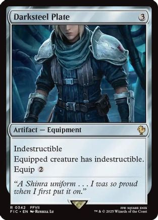 Darksteel Plate (Surge Foil) (FIC-342) [Commander: FINAL FANTASY] Foil