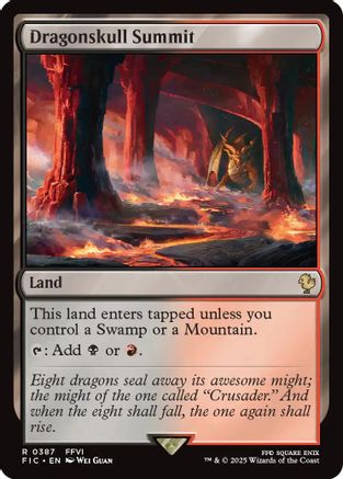 Dragonskull Summit (Surge Foil) (FIC-387) [Commander: FINAL FANTASY] Foil