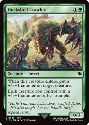 Duskshell Crawler (Surge Foil) (FIC-301) [Commander: FINAL FANTASY] Foil