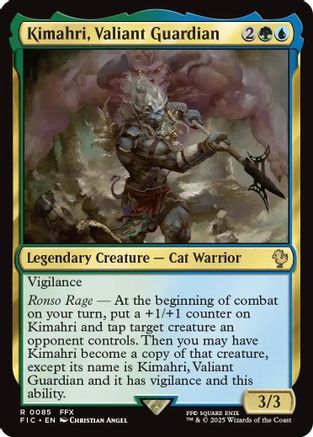 Kimahri, Valiant Guardian (Surge Foil) (FIC-085) [Commander: FINAL FANTASY] Foil