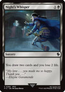 Night's Whisper (Surge Foil) (FIC-280) [Commander: FINAL FANTASY] Foil
