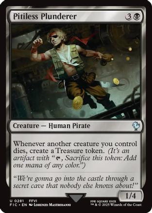 Pitiless Plunderer (Surge Foil) (FIC-281) [Commander: FINAL FANTASY] Foil