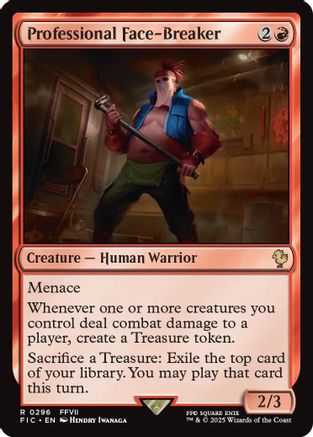 Professional Face-Breaker (Surge Foil) (FIC-296) [Commander: FINAL FANTASY] Foil