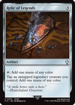 Relic of Legends (Surge Foil) (FIC-354) [Commander: FINAL FANTASY] Foil