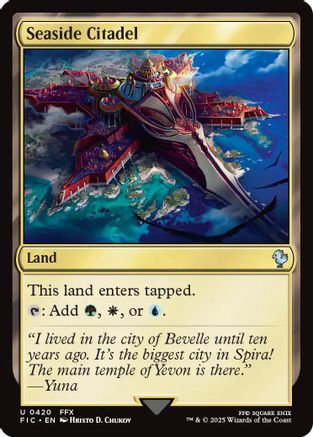 Seaside Citadel (Surge Foil) (FIC-420) [Commander: FINAL FANTASY] Foil