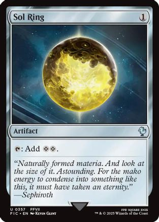 Sol Ring (0357) (Surge Foil) (FIC-357) [Commander: FINAL FANTASY] Foil
