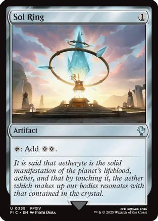 Sol Ring (0359) (Surge Foil) (FIC-359) [Commander: FINAL FANTASY] Foil