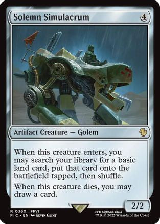 Solemn Simulacrum (Surge Foil) (FIC-360) [Commander: FINAL FANTASY] Foil