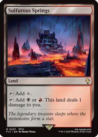 Sulfurous Springs (Surge Foil) (FIC-427) [Commander: FINAL FANTASY] Foil