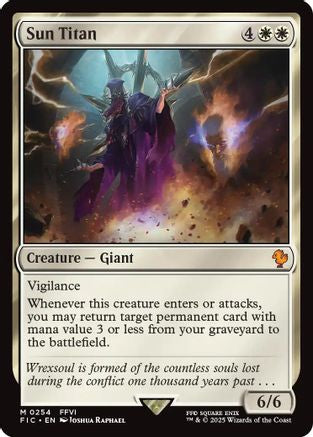 Sun Titan (Surge Foil) (FIC-254) [Commander: FINAL FANTASY] Foil