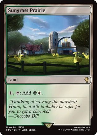 Sungrass Prairie (Surge Foil) (FIC-428) [Commander: FINAL FANTASY] Foil
