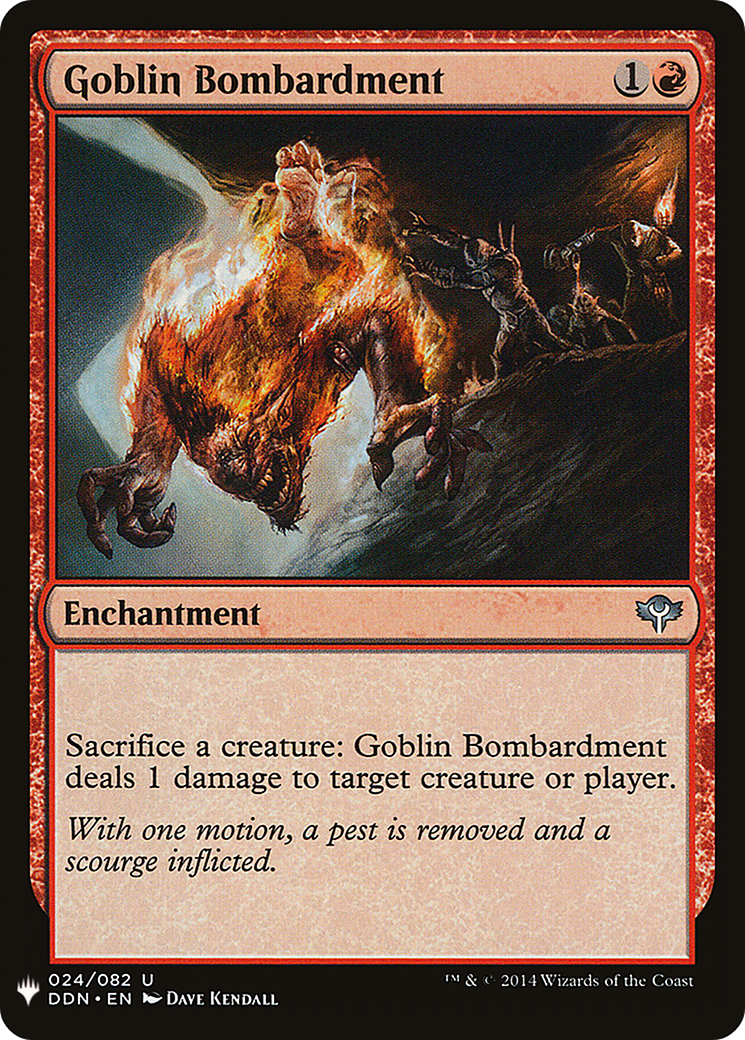 Goblin Bombardment (LIST-DDN-24) [The List]